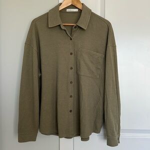 SOLD- Oak + Fort Oversized Knit Shirt